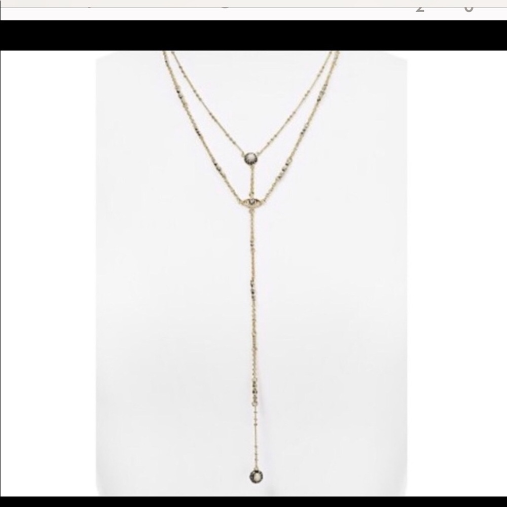 Coby Kendra Scott double Y necklace